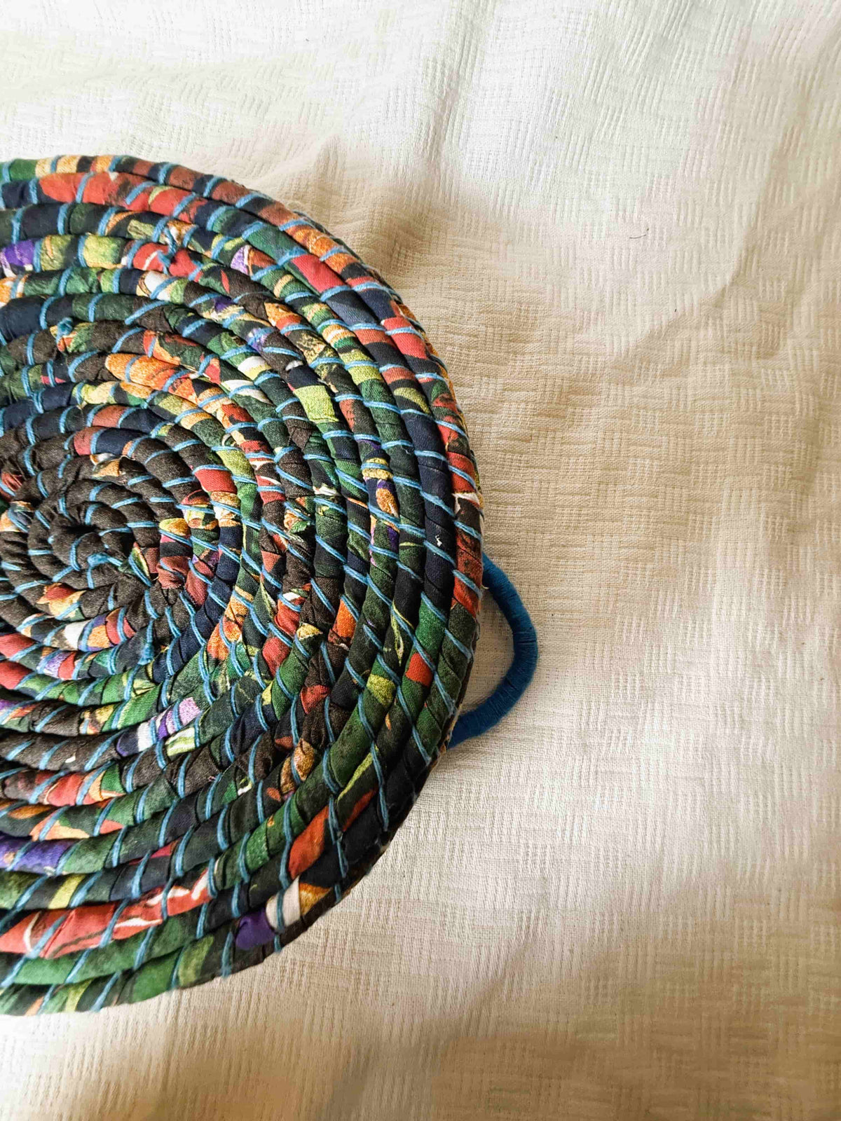 Multicolored Blue Black Basket