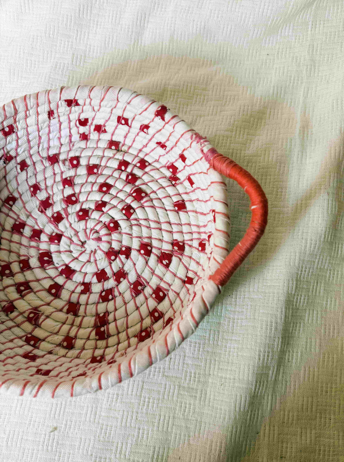 Red and White Basket