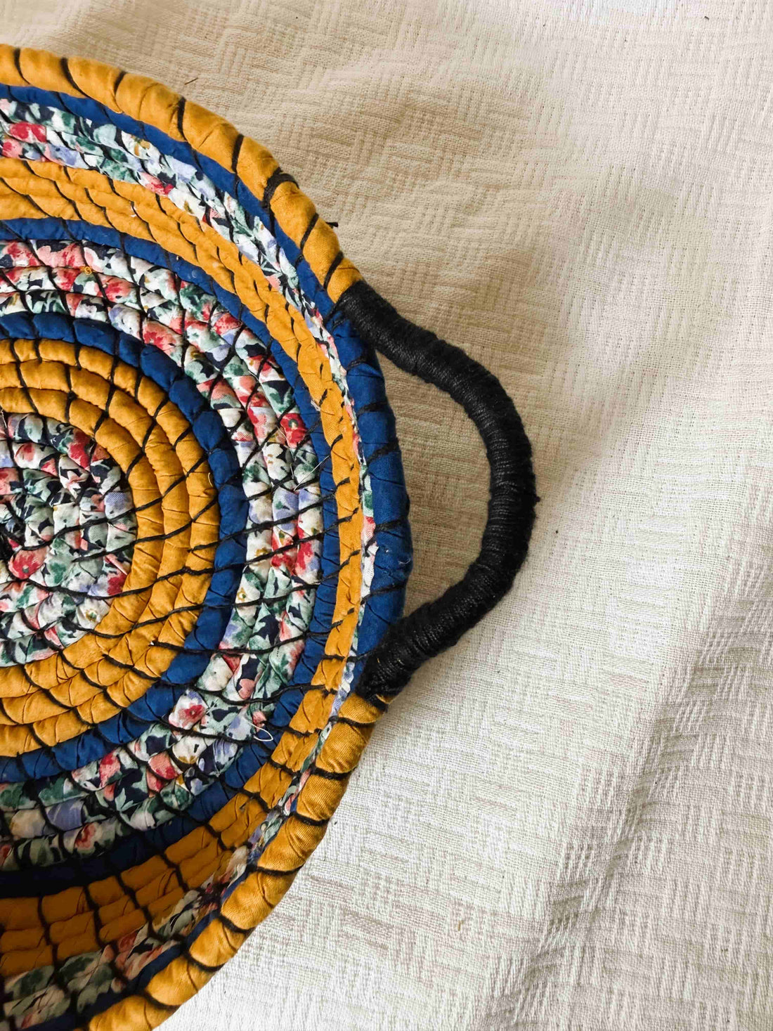 Mustered Blue Basket