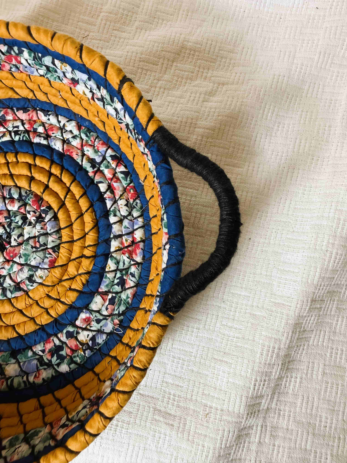 Mustered Blue Basket