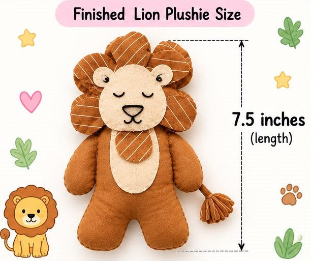 Lion DIY Plushie Kit