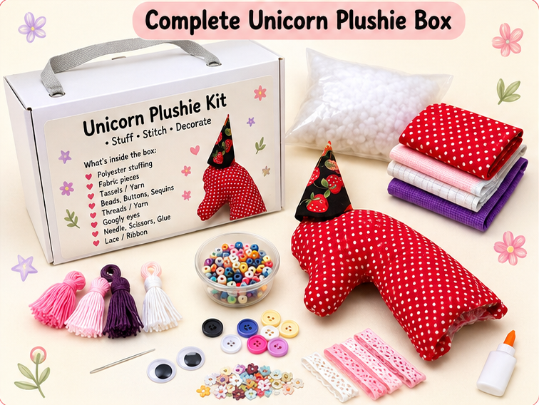 Unicorn DIY Plushie Kit