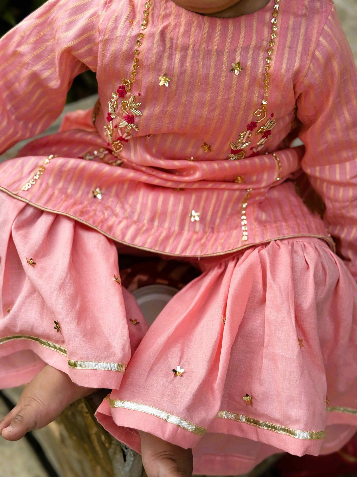Pink Frock Gharara
