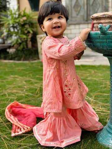 Pink Frock Gharara