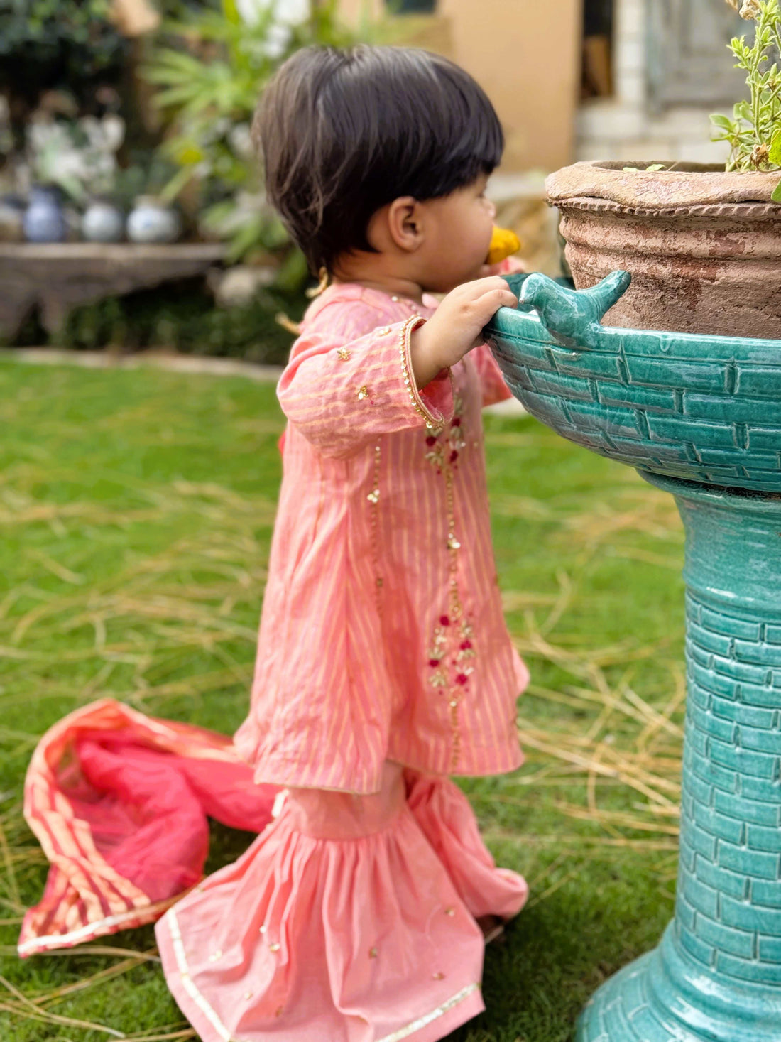 Pink Frock Gharara
