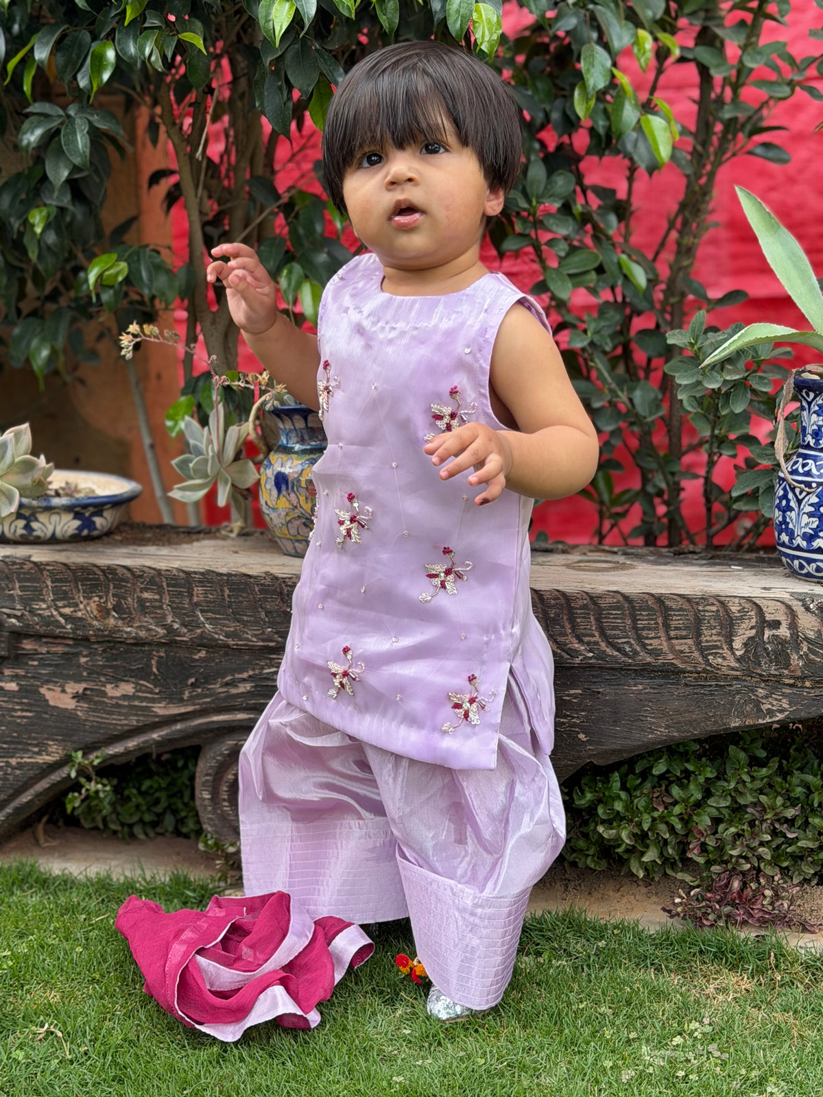 Lilac Farshi Shalwar Set